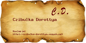 Czibulka Dorottya névjegykártya