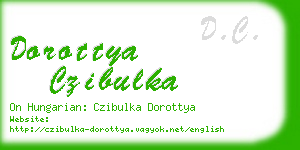 dorottya czibulka business card